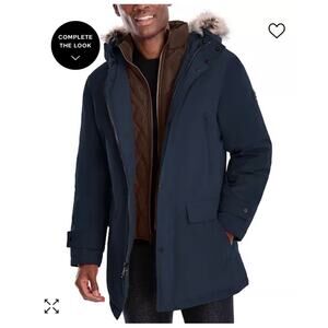 Michael Kors Men's Hooded Bib Snorkel Parka size small